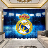 2025 New Real Madrid Football Club Curtains Blackout Window Treatments Drapes Room Decor